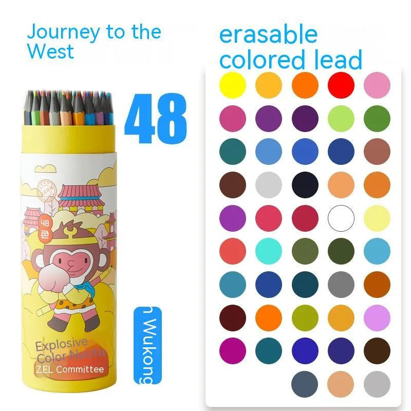 Zhenglin Sports Series colour pencil set with paper barrel in 24 or 36 colour options.