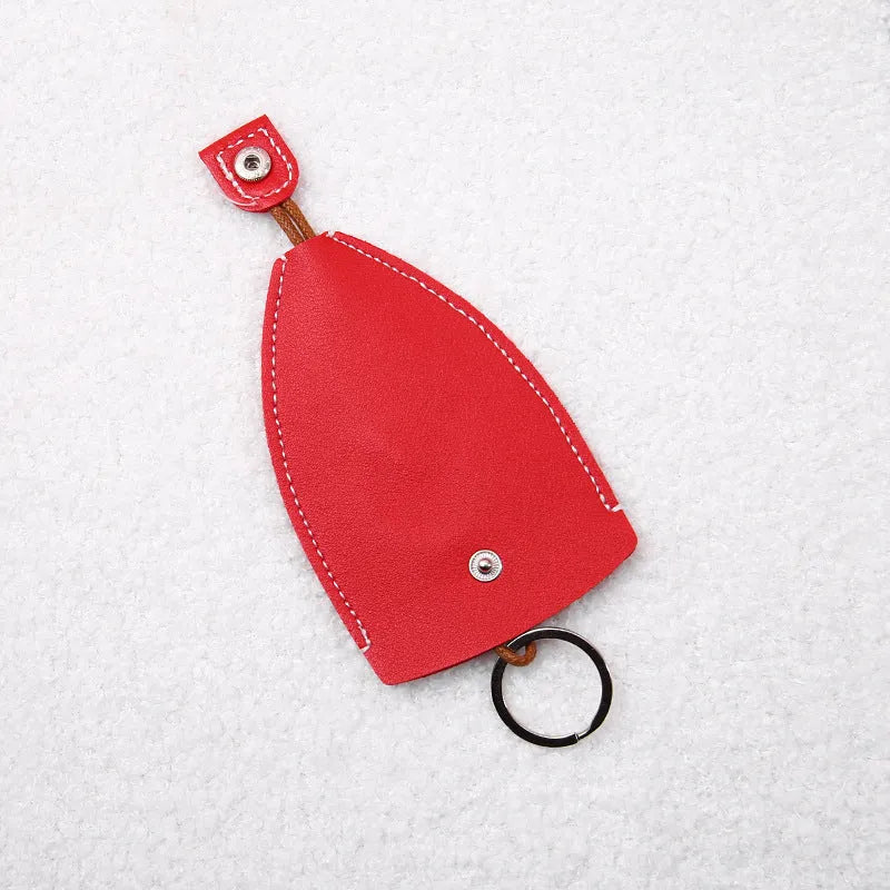 Colourful cartoon pull-out key case for car keys with PU leather construction