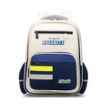 Student shoulder pad backpack in Oxford cloth with air pillow belt for burden alleviation, available in pink, yellow, light purple, dark blue, gray, olive green