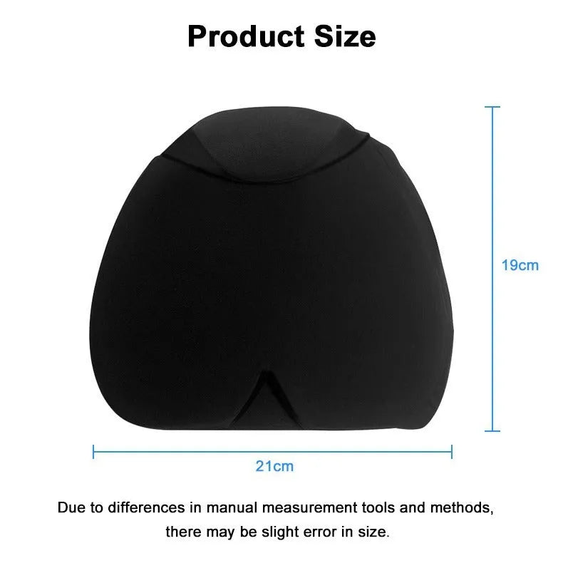 Simple solid colour cold compress cap in a fully enclosed polyester design, shown in black, pink, and dark blue.