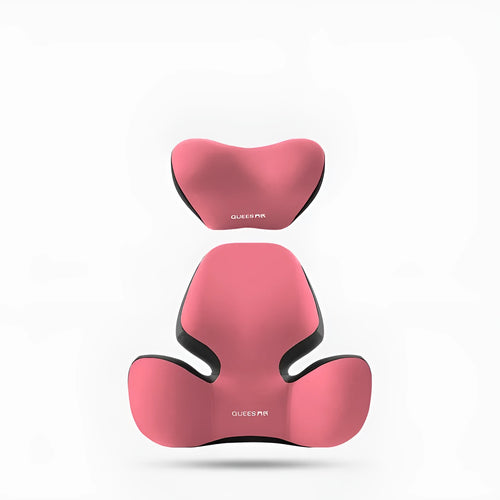 Automotive waist support cushion with memory foam in choice of five colours for car seat comfort