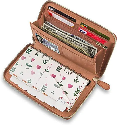 RFID blocking anti-theft card holder wallet in seven colour options including rose gold and sky blue