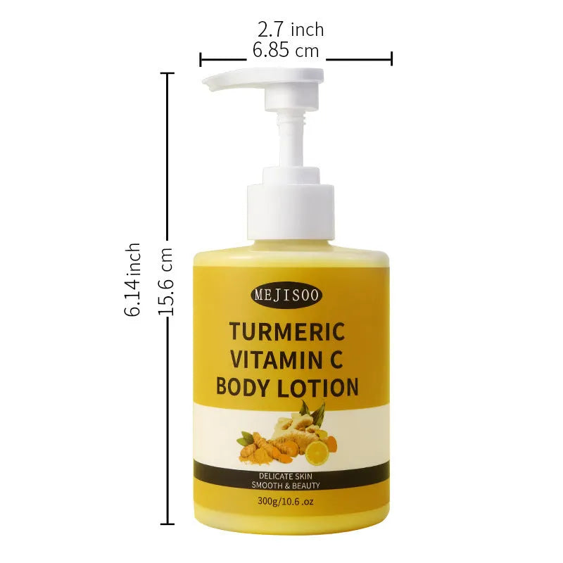 Turmeric VC body lotion 300g jar with hydrating and firming skin rejuvenation cream