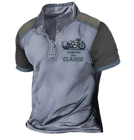 Golf polo shirt loose fit pullover style with digital printing on polyester fabric