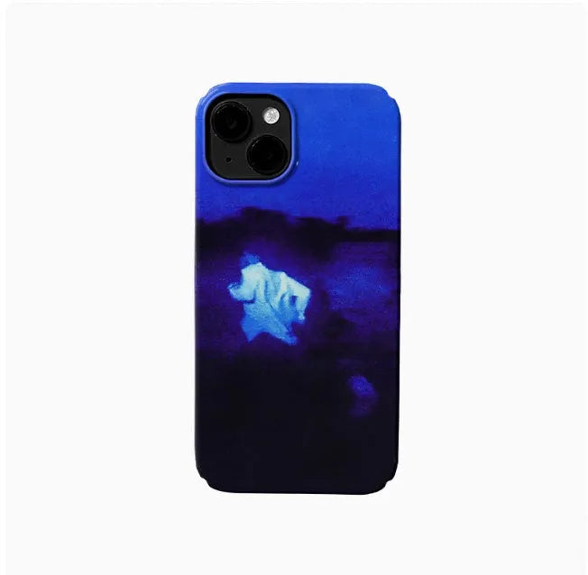 Glossy hard shell phone case with art design for Apple iPhone