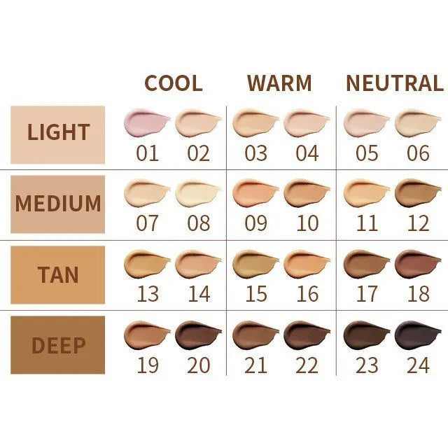 Waterproof concealer contour pen in 24 colour shades for precise facial makeup application