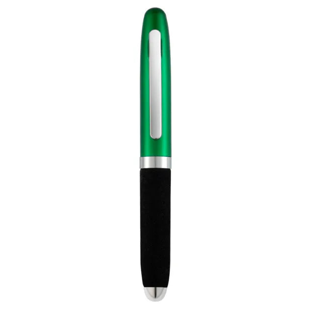 Metal cap ballpoint pen with 1.0mm tip shown in multiple ink colour options.