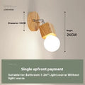 24cm diameter mirror cabinet wall lamp with LED lighting options