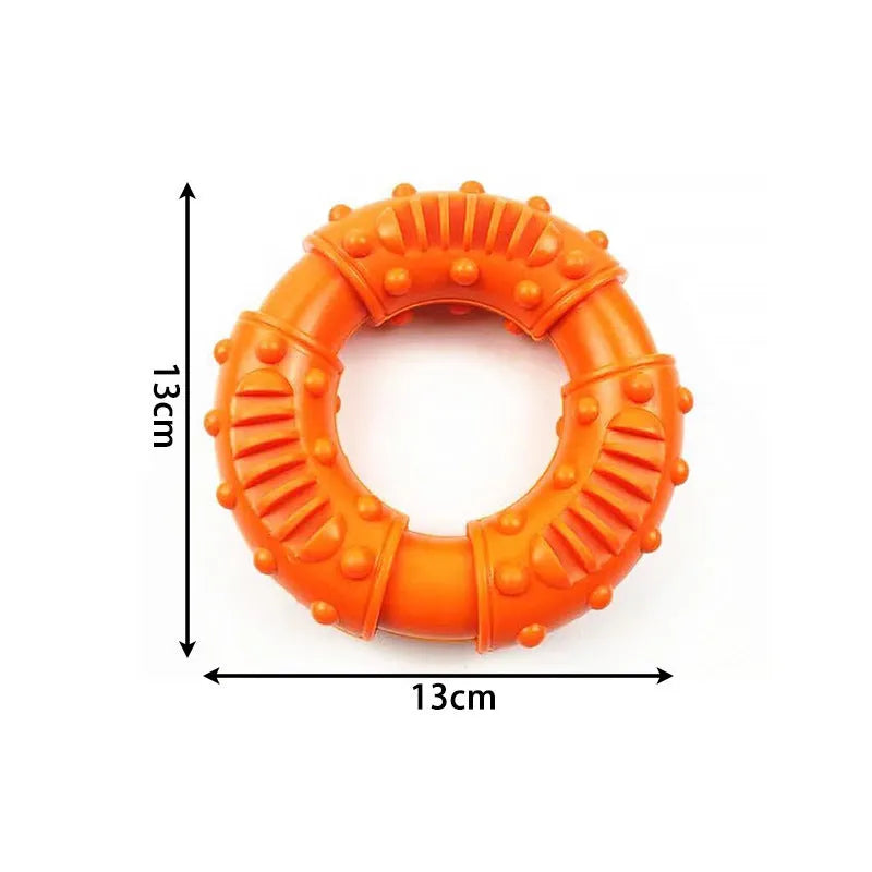 Dog fetching stick toy in blue, orange or red colours with lightweight hollow design for fetch games and water play
