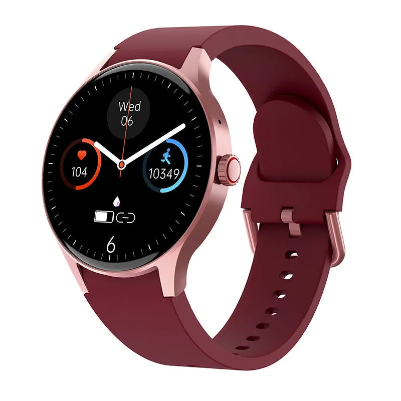 46mm smart watch with blood sugar monitoring and heart rate tracking on wrist