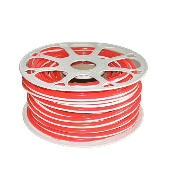 Flexible silicone neon light bar showing 8mm width and nine colour options including blue, green, yellow, orange
