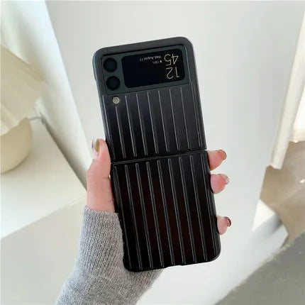 Samsung Z Flip3 ultra-thin flip phone case in seven colour options showing folding screen protection