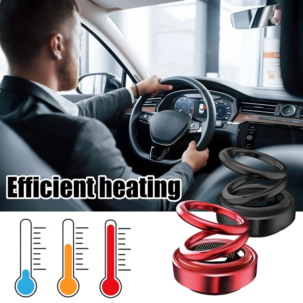 Portable miniature vibration radiator in black or red colour showing 5.1x6cm compact size