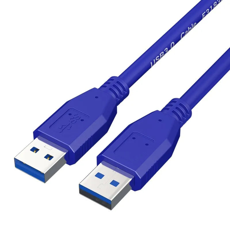 USB 3.0 public-to-public mobile hard disk box data cable with nickel-plated connectors