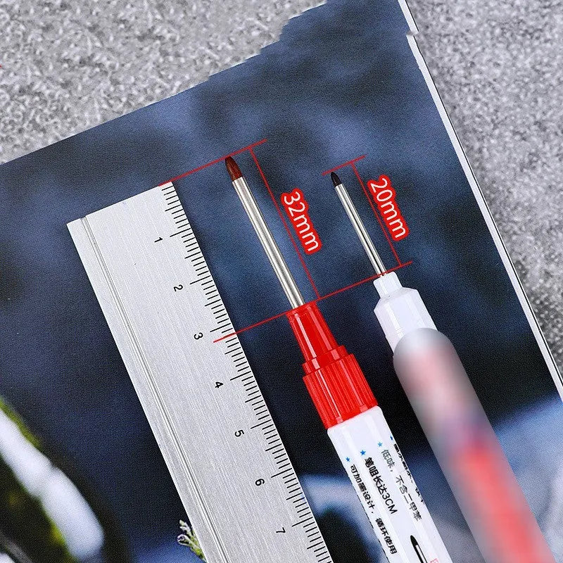 Oil-based woodworking marker pen 15.2 cm length in black red blue green colours