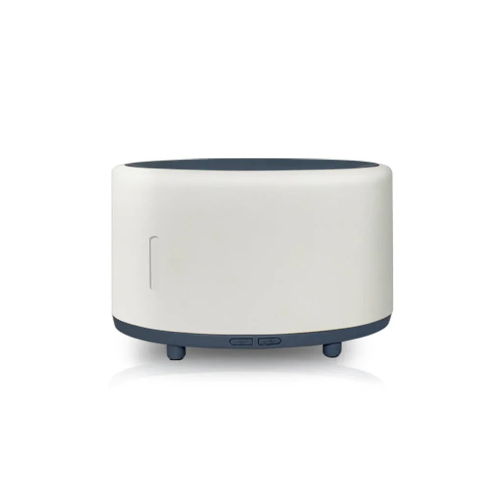 Flame humidifier with Bluetooth remote control and LED aromatherapy light, 150ml, in dark wood grain finish