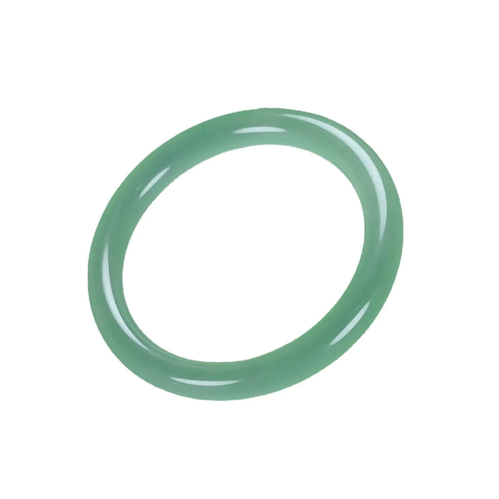 Jade bracelet with floating flower design and auspicious cloud patterns in ice-like emerald finish