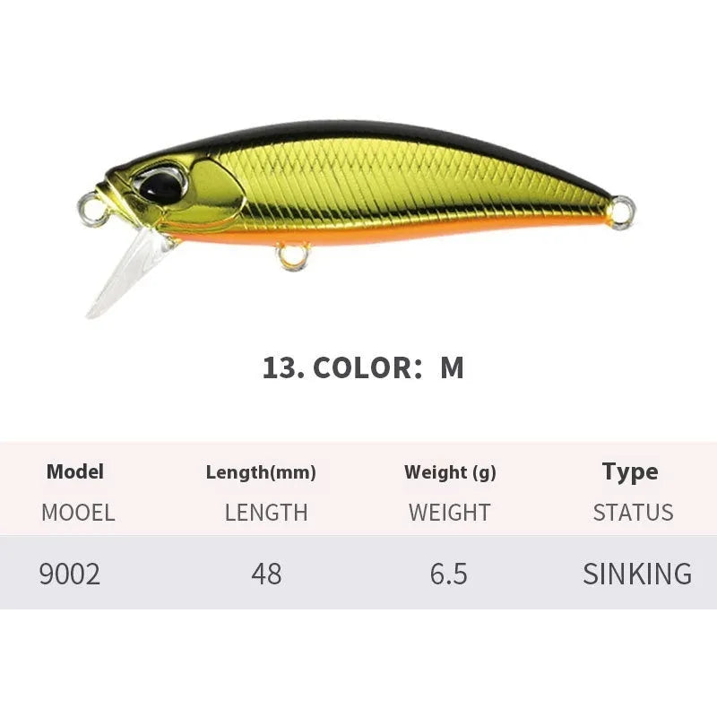 48mm Japanese mino fishing lure for Mandarin Fish and Snakehead fishing