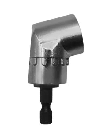 Silver chrome vanadium steel flexible shaft screwdriver bits with 105-degree angled heads for tight spaces.