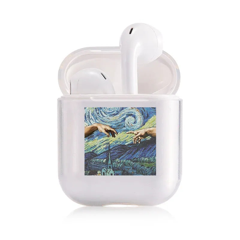Clear transparent AirPods protective cover for Apple AirPods and AirPods Pro charging case