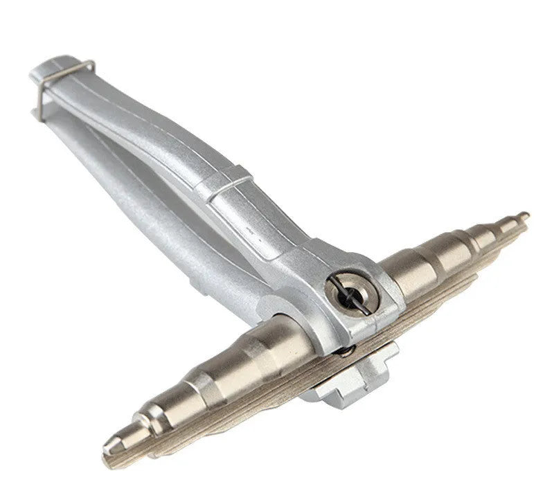 Manual tube expander tool for air conditioning copper pipes 6mm to 22mm range with alloy steel construction