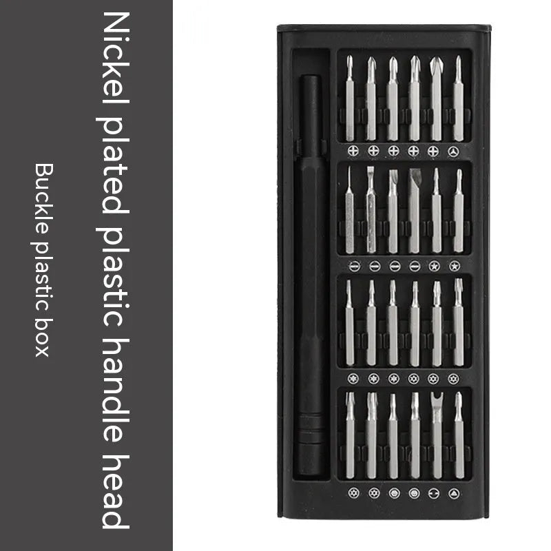 24 in 1 magnetic precision screwdriver set with chrome vanadium steel bars and choice of aluminium or plastic handles