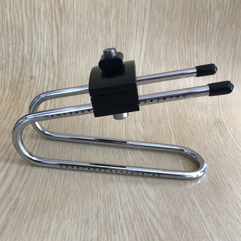 Black bicycle seatpost suspension device on bike showing spring steel alloy construction
