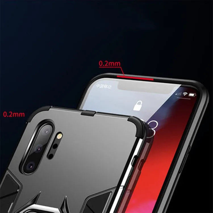 Iron Man magnetic back case for Samsung Galaxy phone in black, blue, or red.