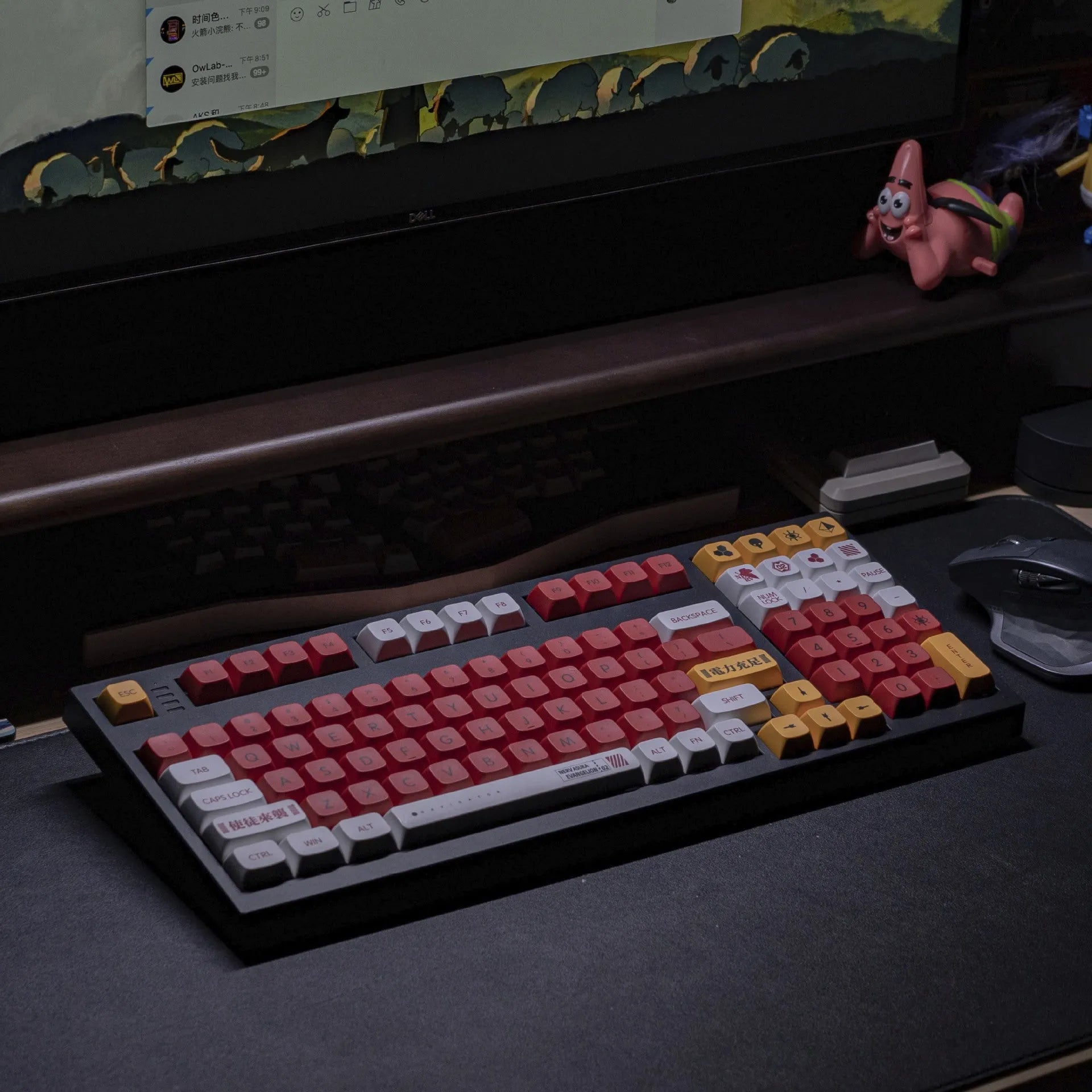 138-piece PBT sublimation keycap set with boy and girl colour matching for mechanical gaming keyboards