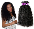 Brazilian virgin human hair kinky curly wig with curtain bangs in natural black colour