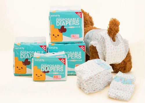 10-pack adjustable dog diapers with wetness indicator, soft fabric, for male and female dogs