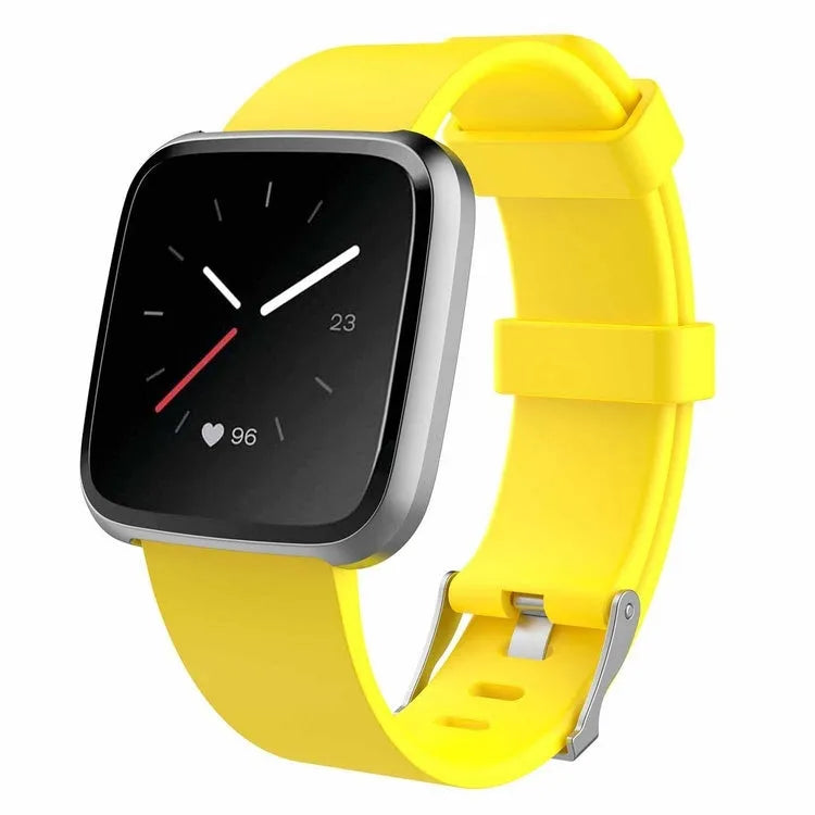 Fitbit Versa Lite replacement watch strap in multiple colours showing large and small size options