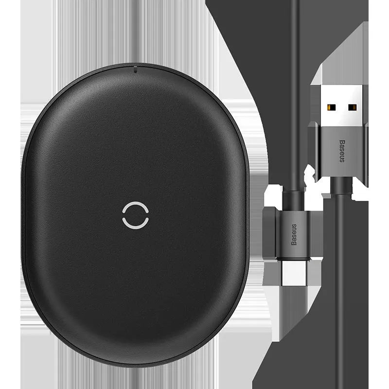 Baseus Rough 15W wireless charging pad for mobile phones in black colour