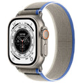 Nylon Apple Watch replacement strap with single ring buckle in multiple colour options