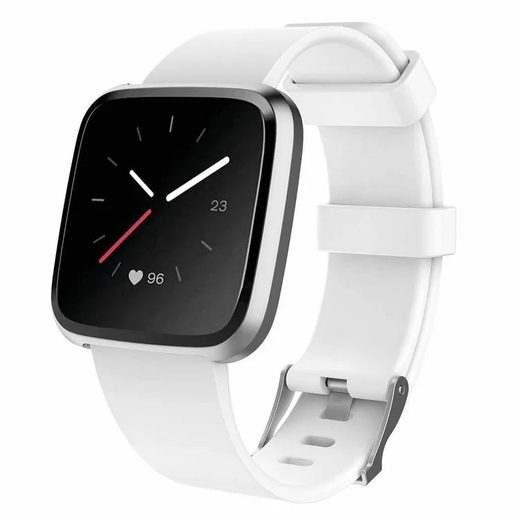 Fitbit Versa Lite replacement watch strap in multiple colours showing large and small size options