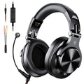 OneOdio wired over-ear headphones with 40mm drivers, shown in black and red colour options.
