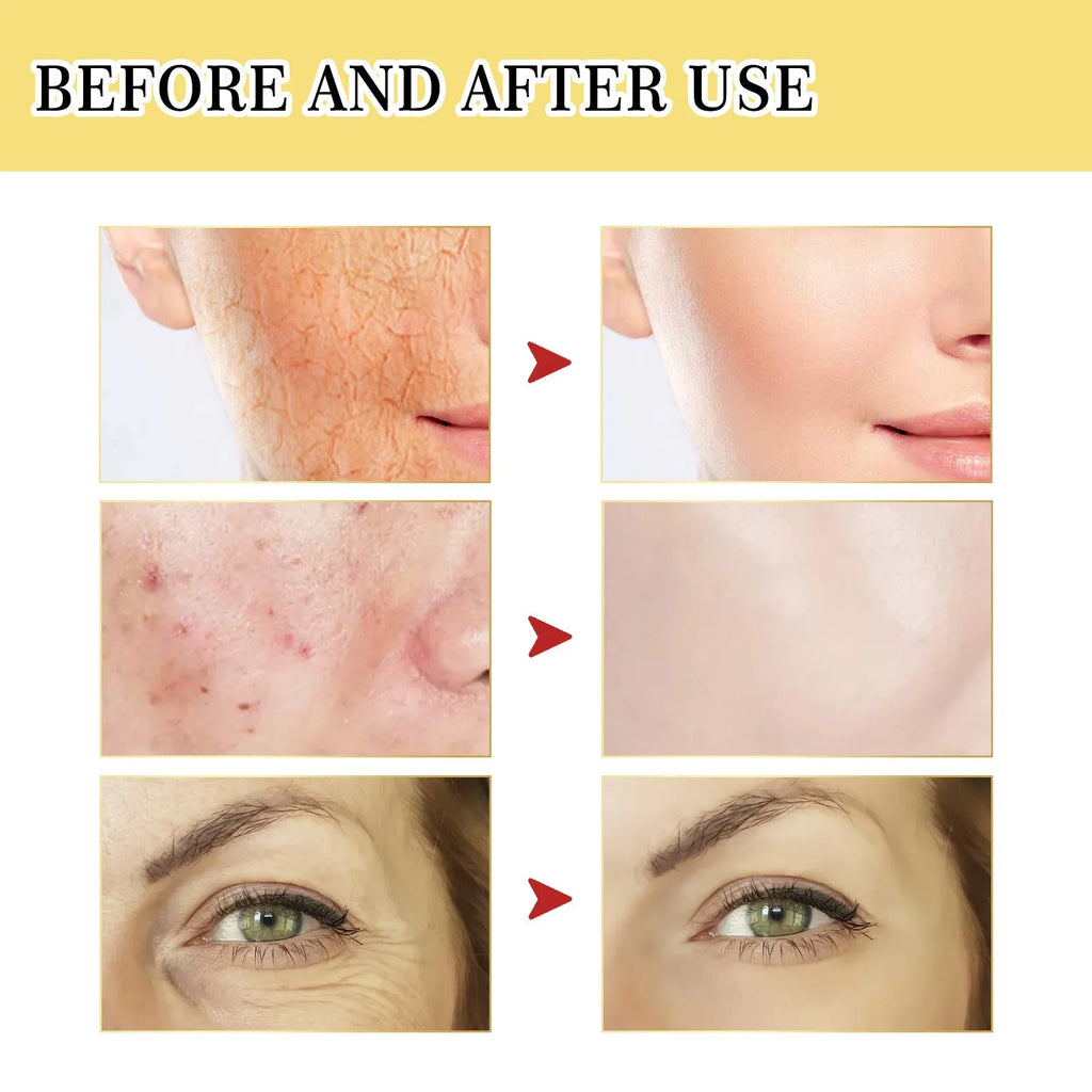 100ml snail collagen facial serum bottle with hydrating brightening nourishing firming softening skin effects