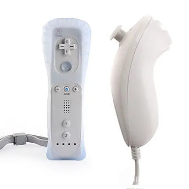 Wii wireless left and right hand gamepad controllers in multiple colour options with rubber sleeve and hand rope