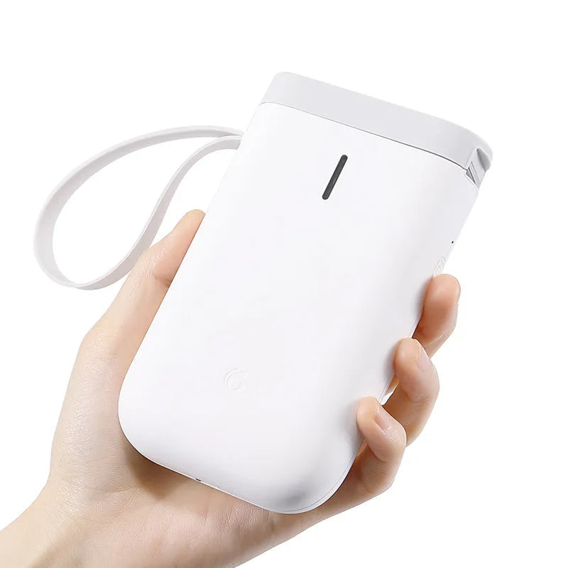 Compact Bluetooth thermal label printer with rechargeable battery for home and office use