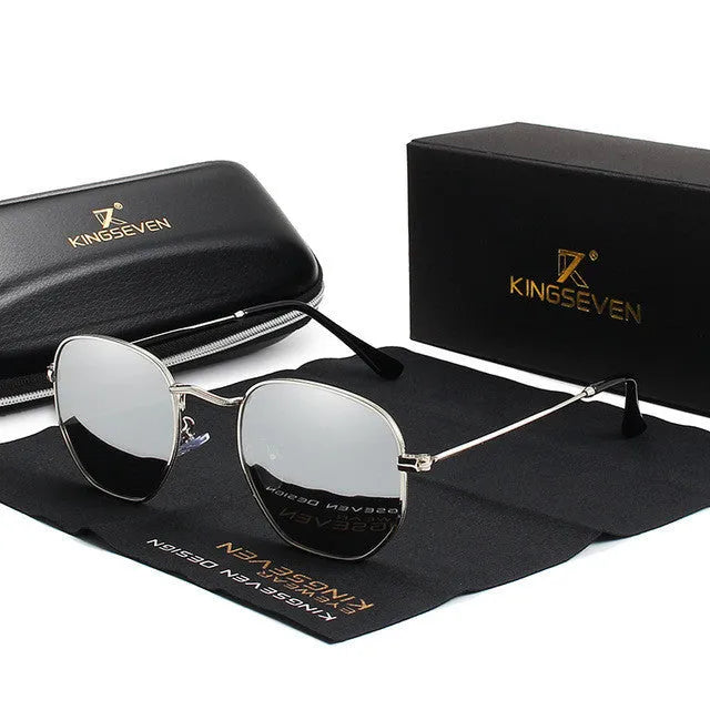 Classic round retro sunglasses for men, model A145124, on display.