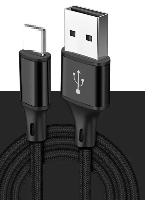 2 metre USB Type-C phone charging cable in multiple colour options