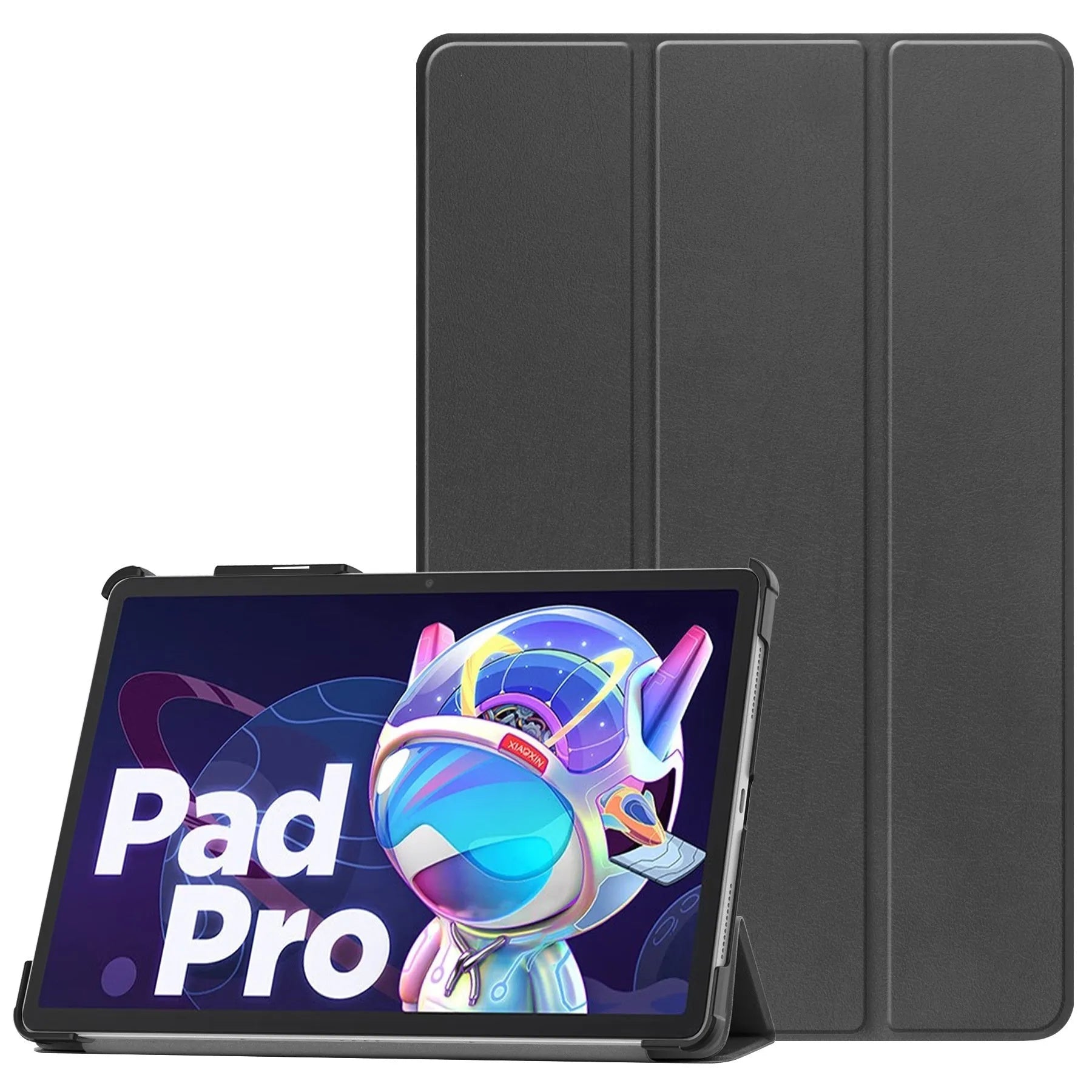 Lenovo Tab P12 tablet protective case in a choice of colours and patterns with a folded magnetic stand.
