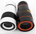 12X magnification phone telescope lens with mounting clip for smartphone cameras