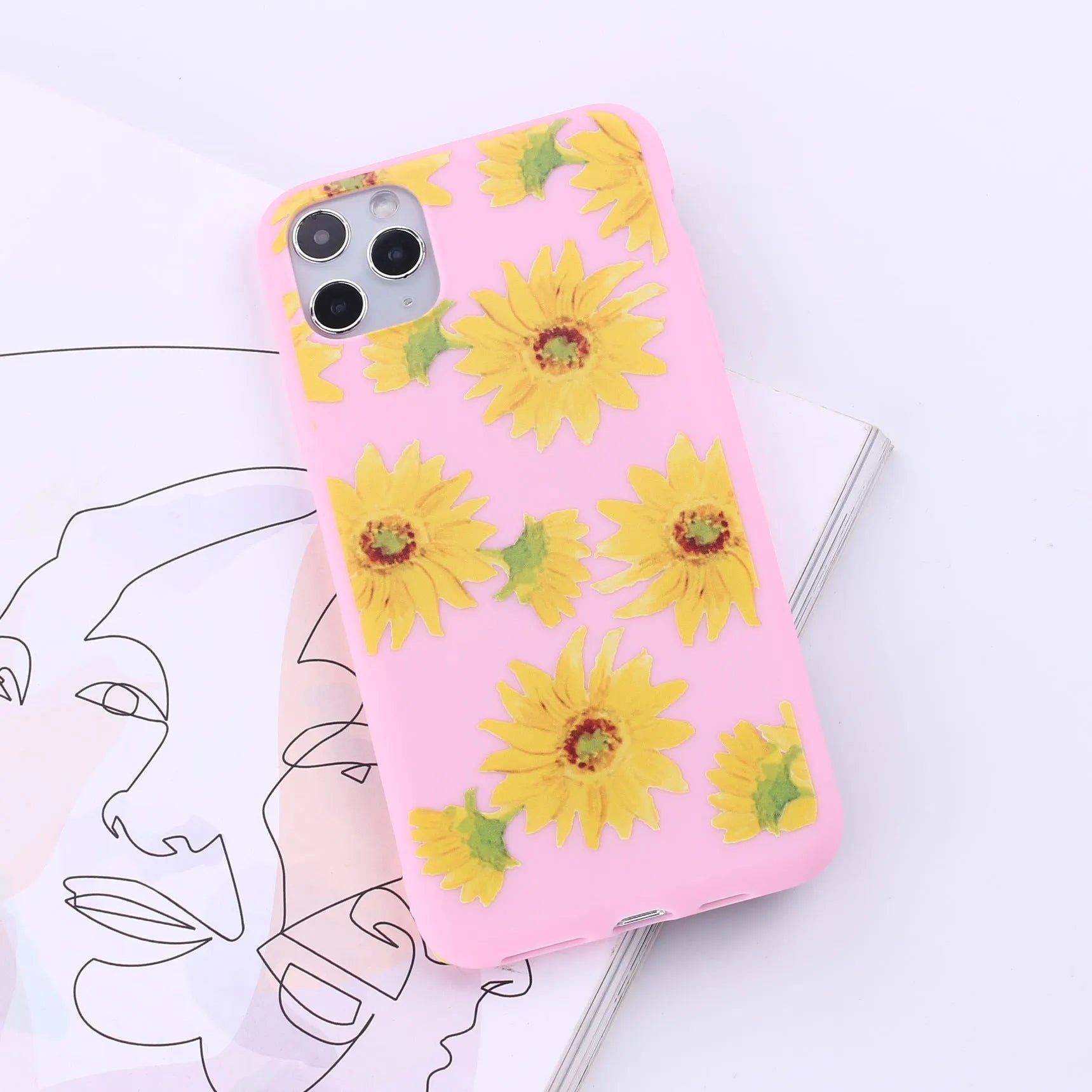 TPU mobile phone back cover for iPhone in one of 14 colour options, showing European/American painted style.