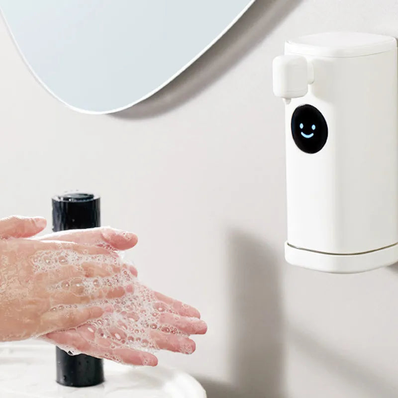 Smile automatic induction foam hand wash machine white ABS wall hanging