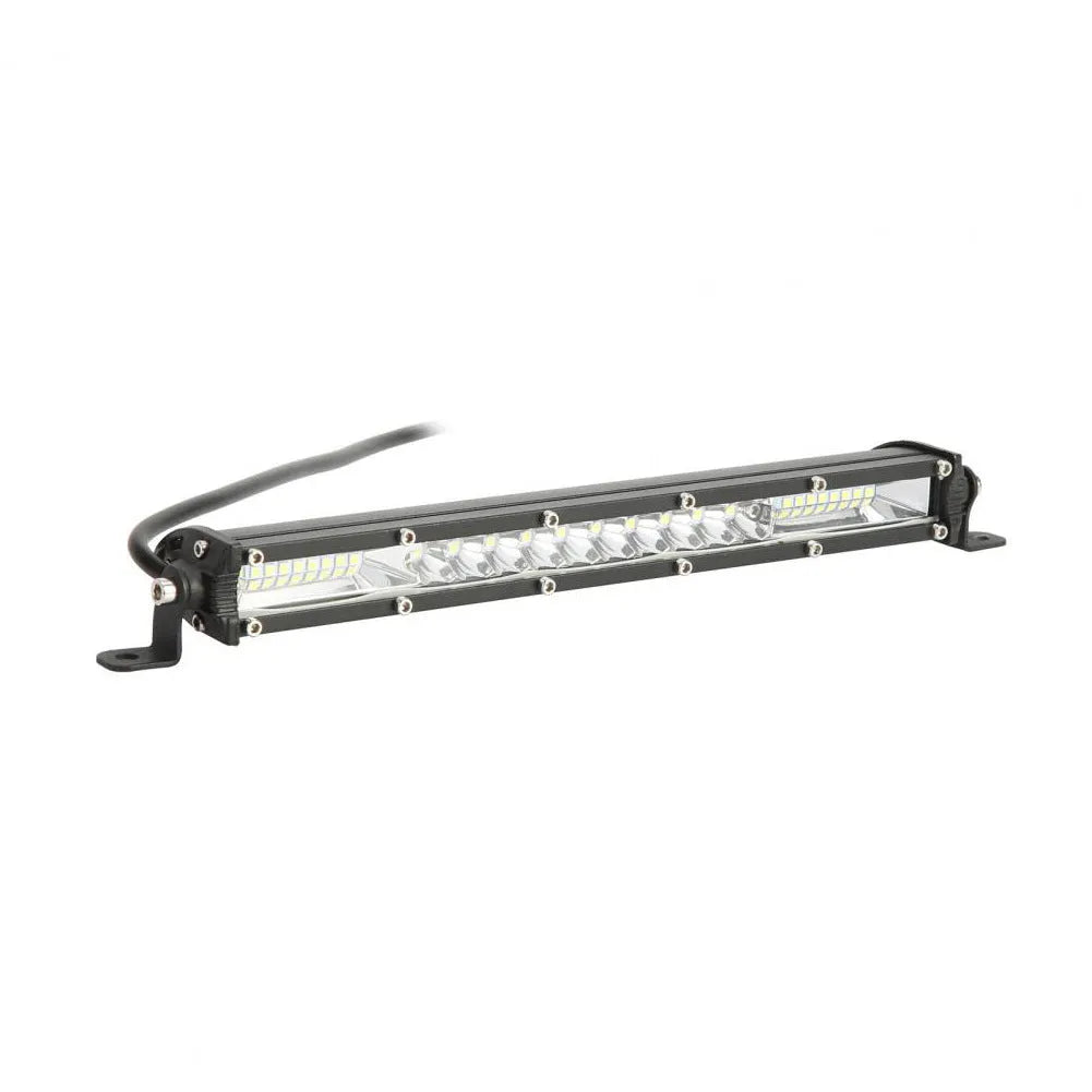 Ultra-thin aluminium LED light bar for vehicle auxiliary lighting with white housing