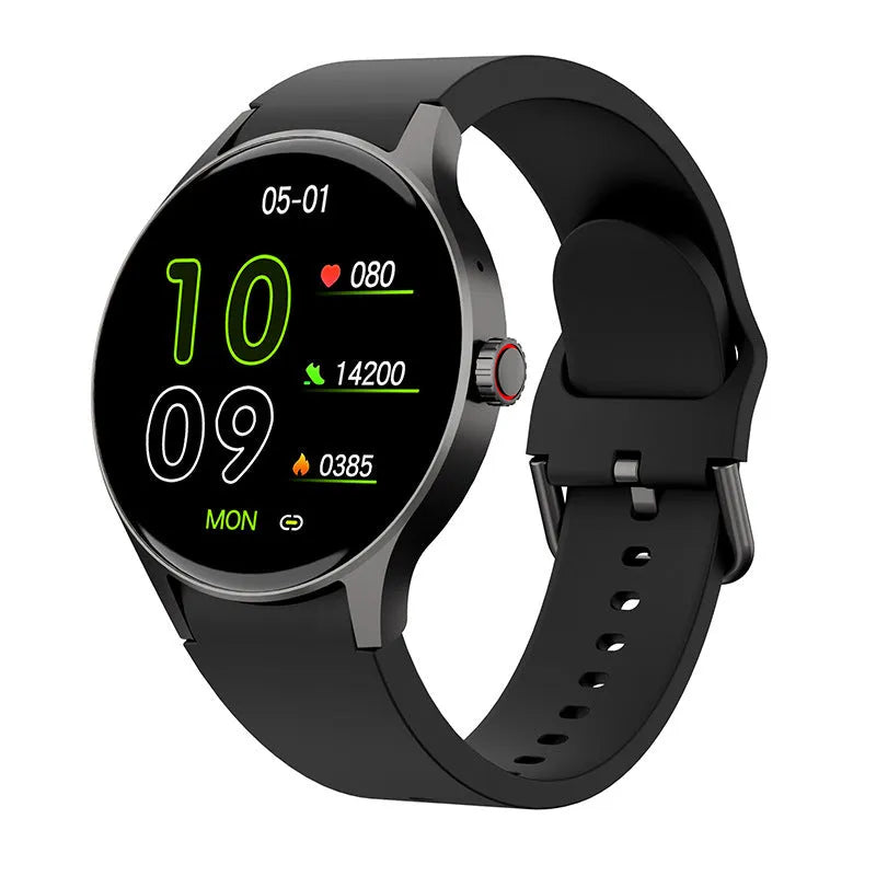 46mm smart watch with blood sugar monitoring and heart rate tracking on wrist