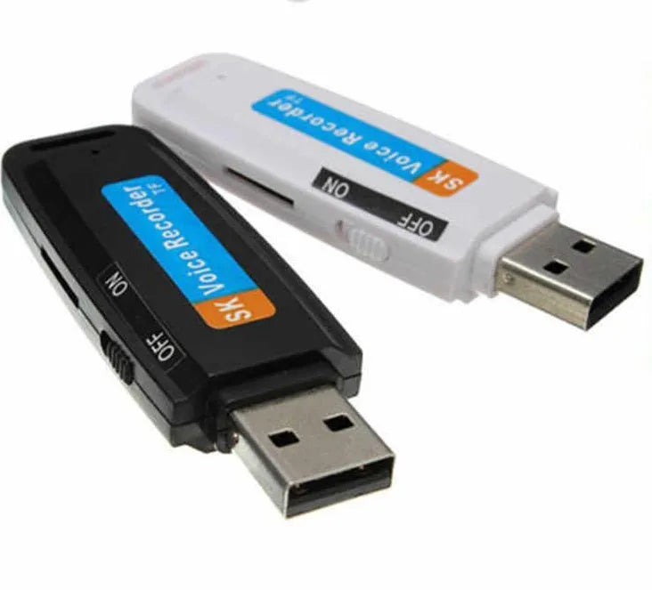 SK-001 black and white creative USB flash drive with plastic shell showing dimensions 70mm x 21mm x 9.4mm