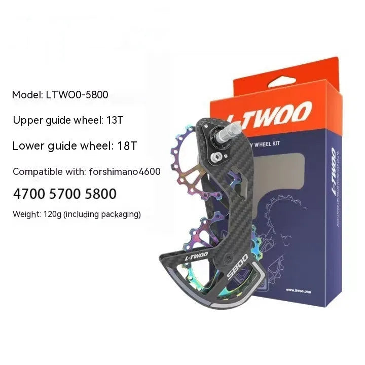 LTWOO 105 rear derailleur jockey pulley with 13T upper and 18T lower guide wheels for Shimano groupsets