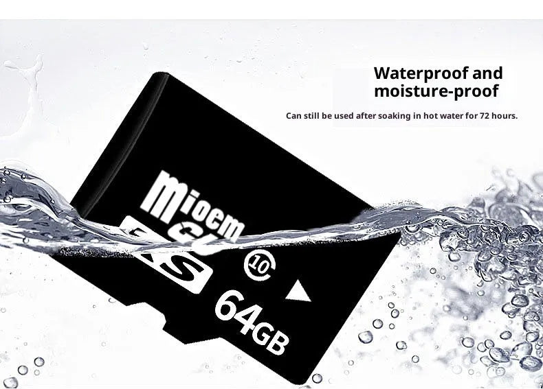 32GB C10 high-speed TF memory card in black for phone camera and driving recorder